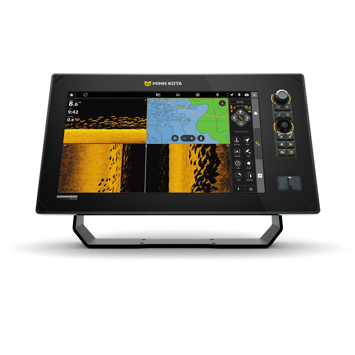 Minn Kota A13 13 Zoll GPS-Echolot & Kartenplotter MSI+ mit Geber – Produktansicht