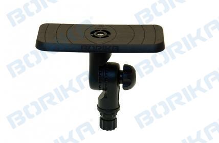 Fasten Plattform (164x68mm), Für Kamera & Echolote 360° rotierbar und neigbar - Schwarz