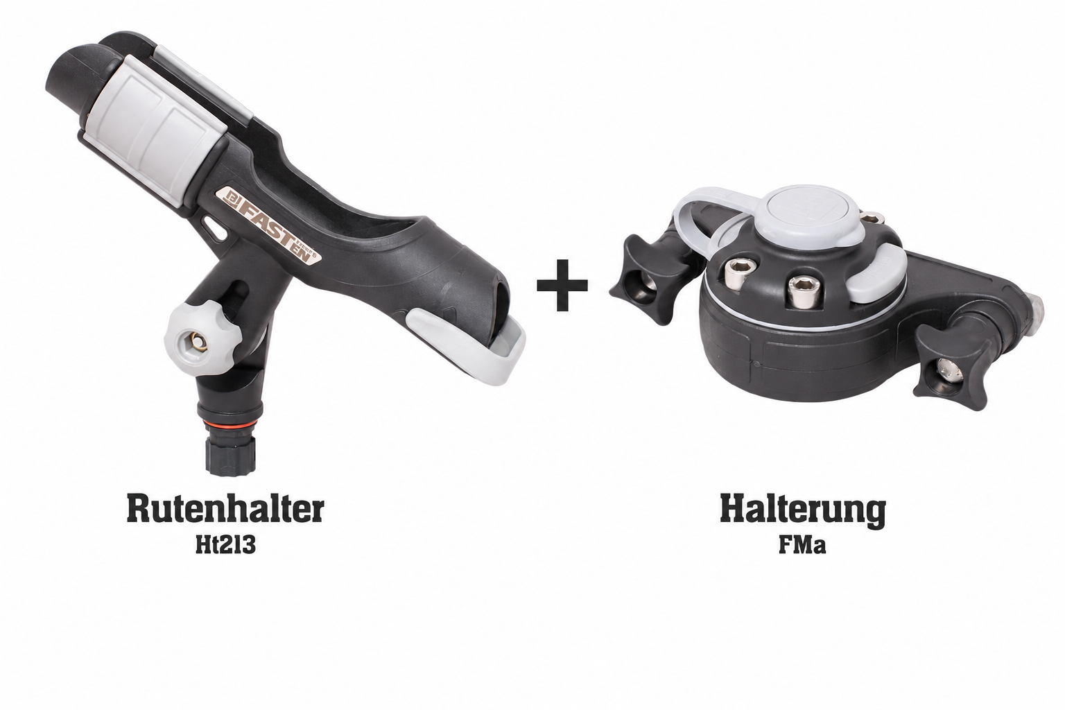 Set: Fasten Rutenhalter + Halterung [C-Shaped Basis] Vertikale Instal. für Kajak