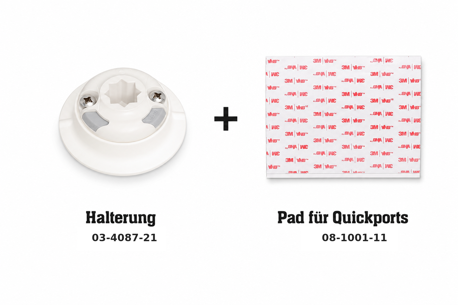 Set: Railblaza Halterung QuikPort Außenhaut + VHB 3M Pad