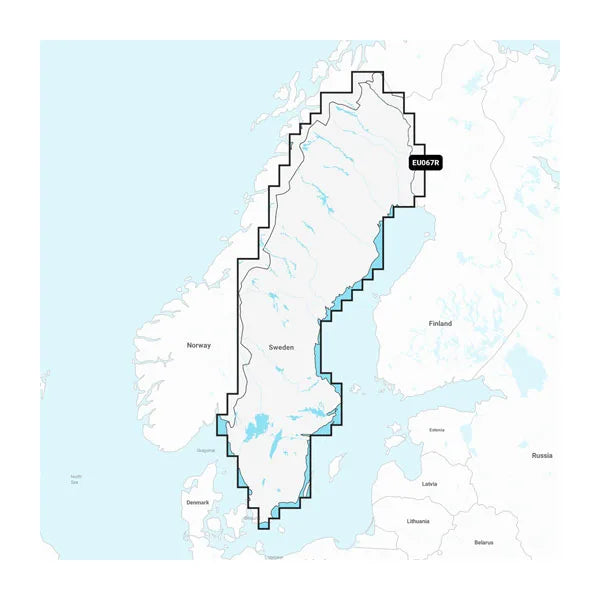 Navionics+ EU067R Sweden, Lakes & Rivers (Schweden Seen und Flüsse) Digitale Seekarte Regular