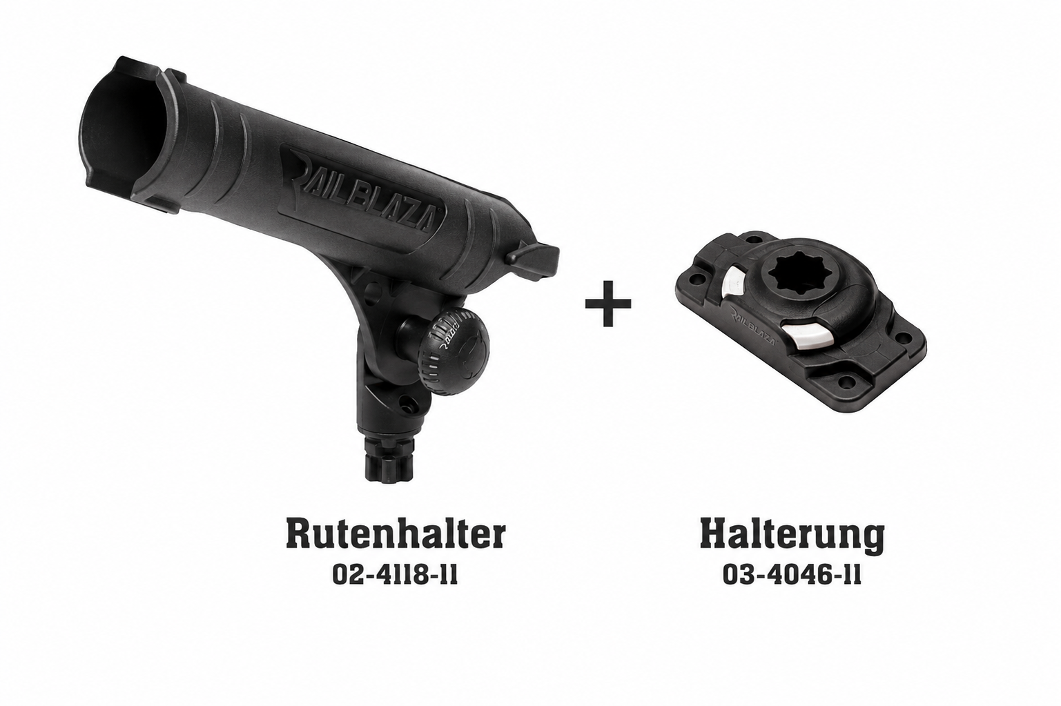 Set: Railblaza Rutenhalter Rod Tube + Halterung Starport HD, Montage: Schrauben