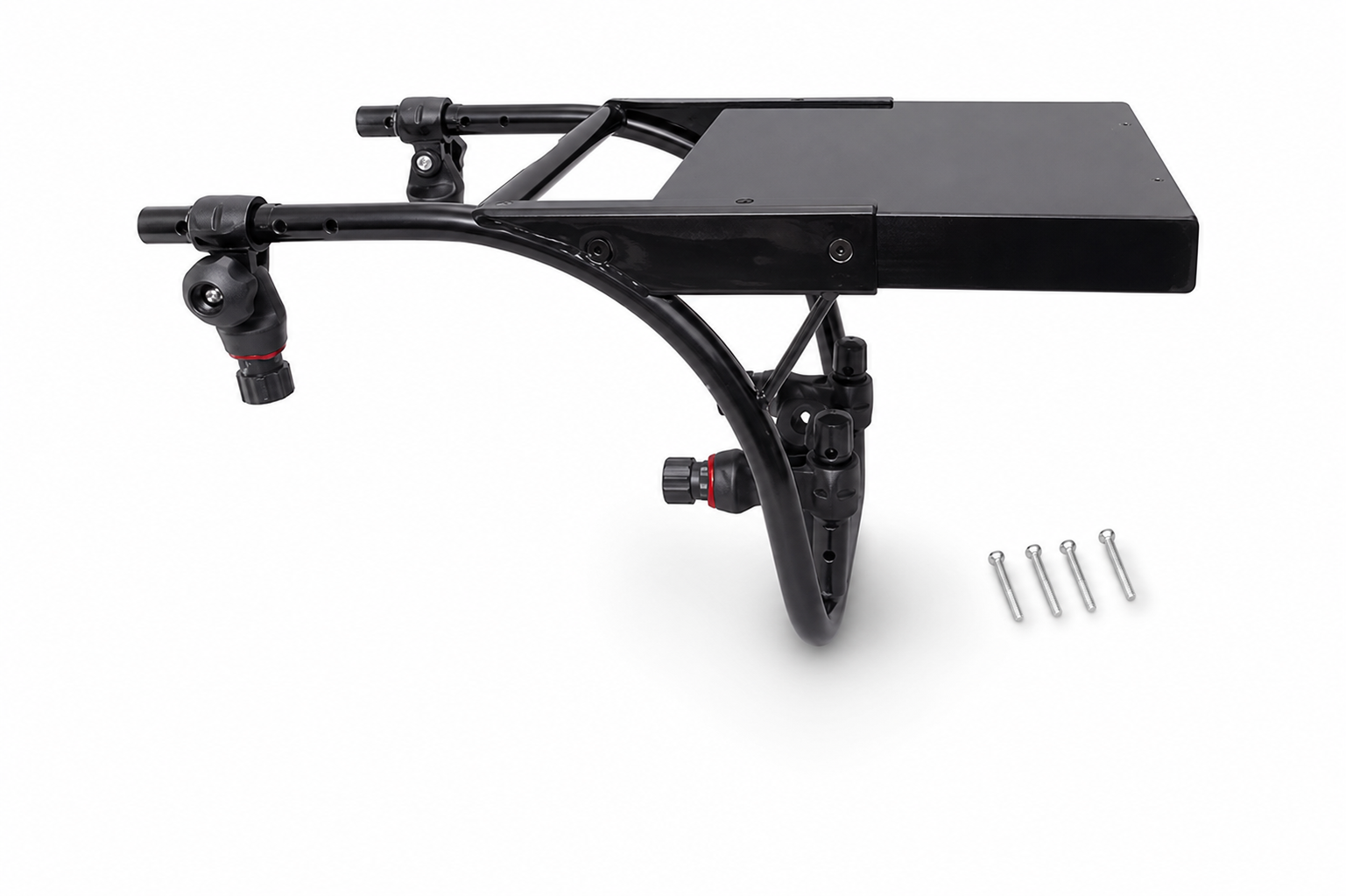 Set: Bugplattform für Schlauchboote + 4x Rohrhalter (Ø19 mm) mit Fasten Stern