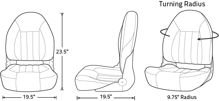 Tempress ProBax Orthopedic Limited Edition Boat Seat – Herstelleransicht 16