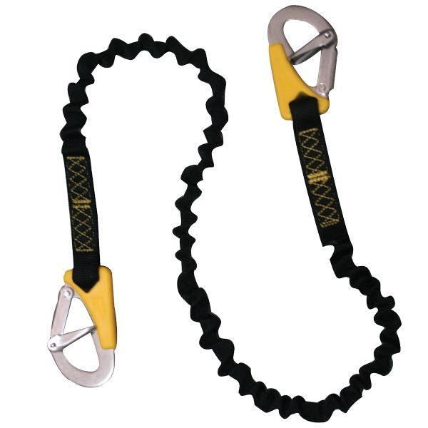 Lifeleine elastisch mit 2 Sicherheitskarabinerhaken L=120-180cm – Produktansicht
