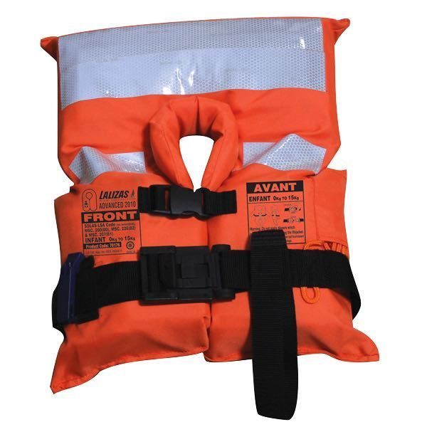 Rettungsweste mit SOLAS Zulassung ISA Code 2010 Gewicht 0-15kg – Produktansicht