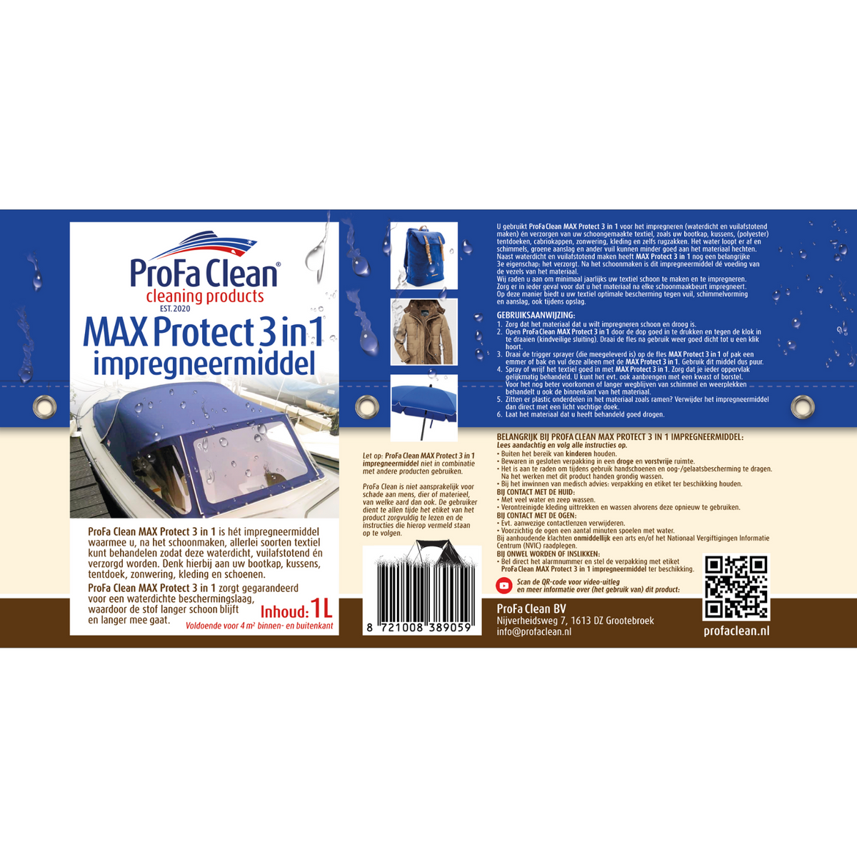 ProFa Clean MAX Protect 3-in-1 Imprägnierung 1 L – Anwendung am Boot