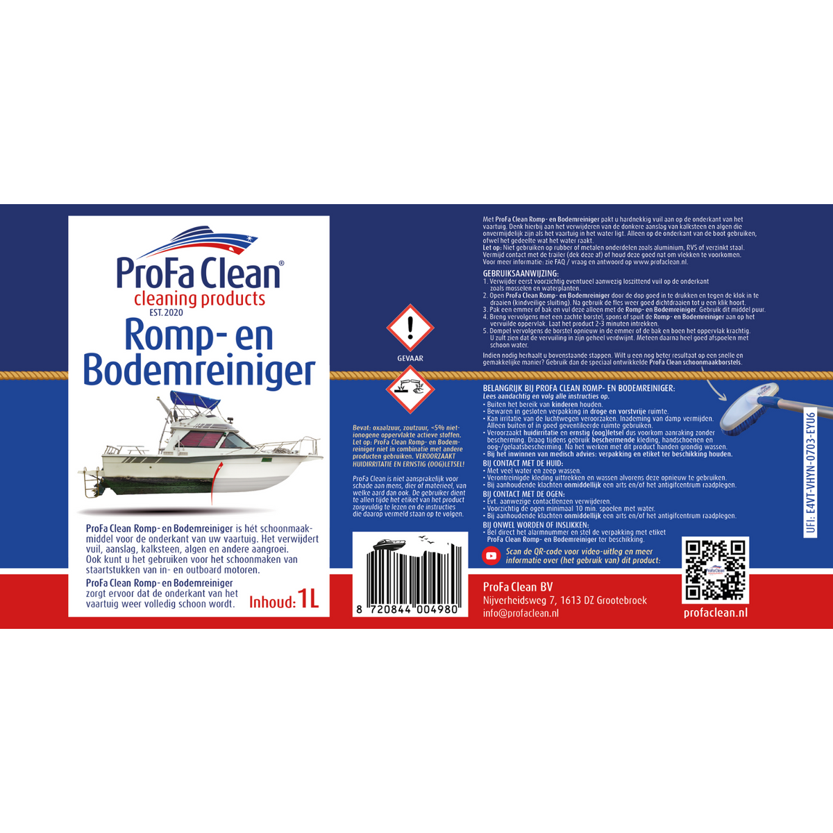 ProFa Clean 3-in-1 Bootsreinigungsset mit Besenbürste – Produktansicht 7