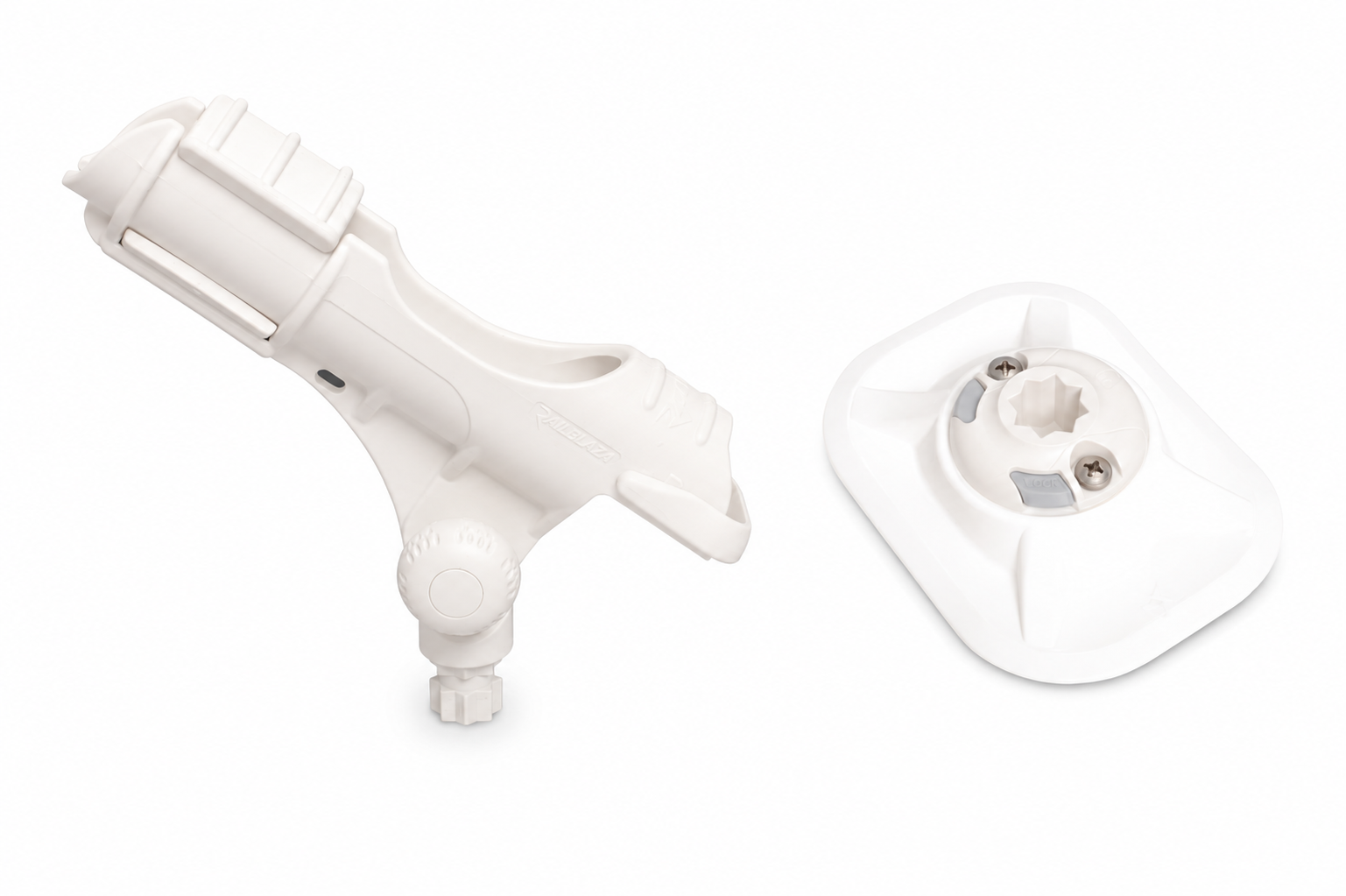 Set: Railblaza RodHolder II Rutenhalter + Halterung RibPort, Montage: Kleben