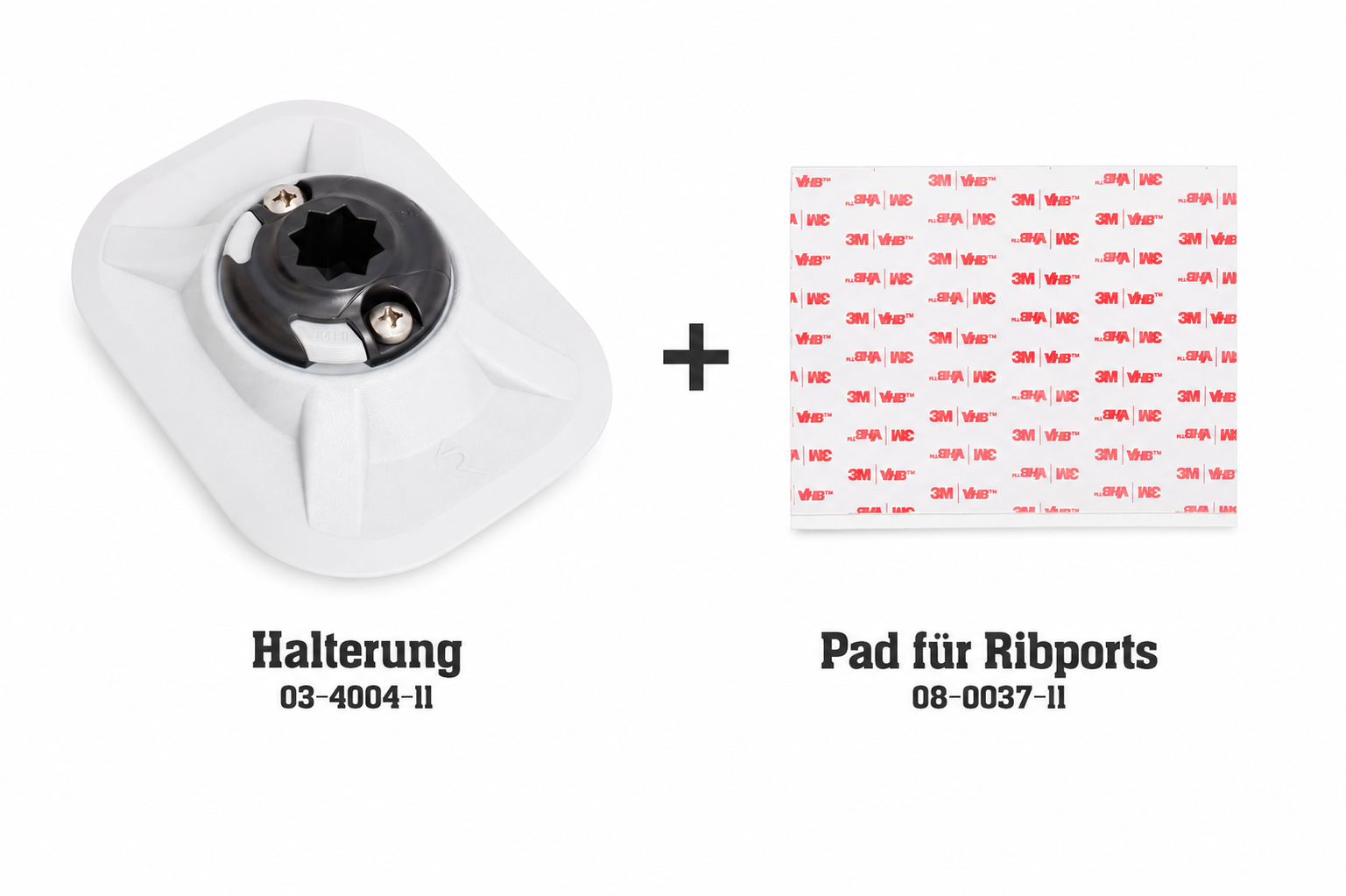 Set: Railblaza Halterung Ribport Außenhaut + VHB 3M Pad