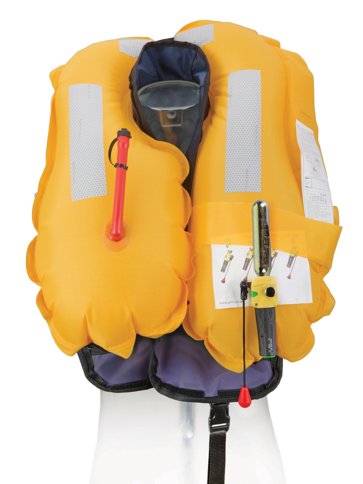 Besto 165N automatische Rettungsweste mit Harness, Schwarz – Ansicht 3
