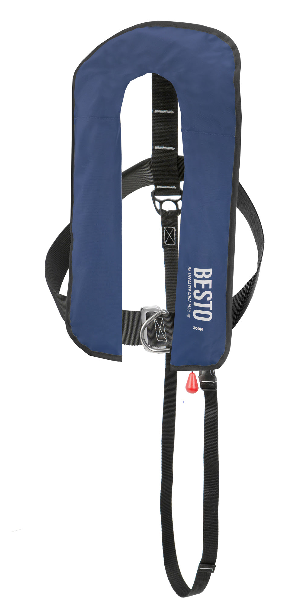 Besto 300N automatische Rettungsweste mit Harness, Navy – Produktansicht