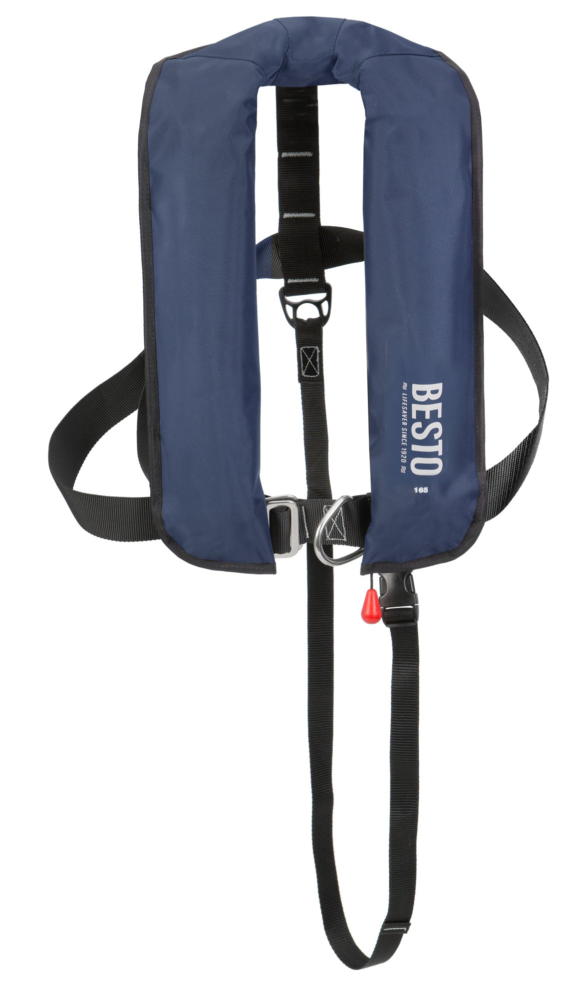 Besto 165N automatische Rettungsweste mit Harness, Navy – Produktansicht