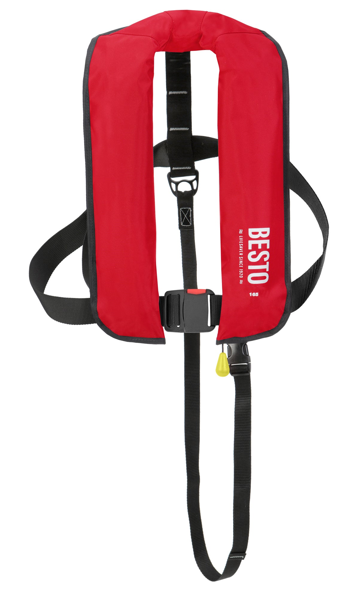 Besto 165N manuelle Rettungsweste mit Harness, Rot – Ansicht 3