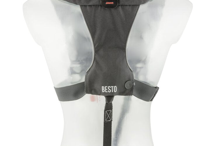Besto Comfort Fit Pro 300N automatische Rettungsweste mit Harness, Eisblau/Schwarz – Ansicht 4