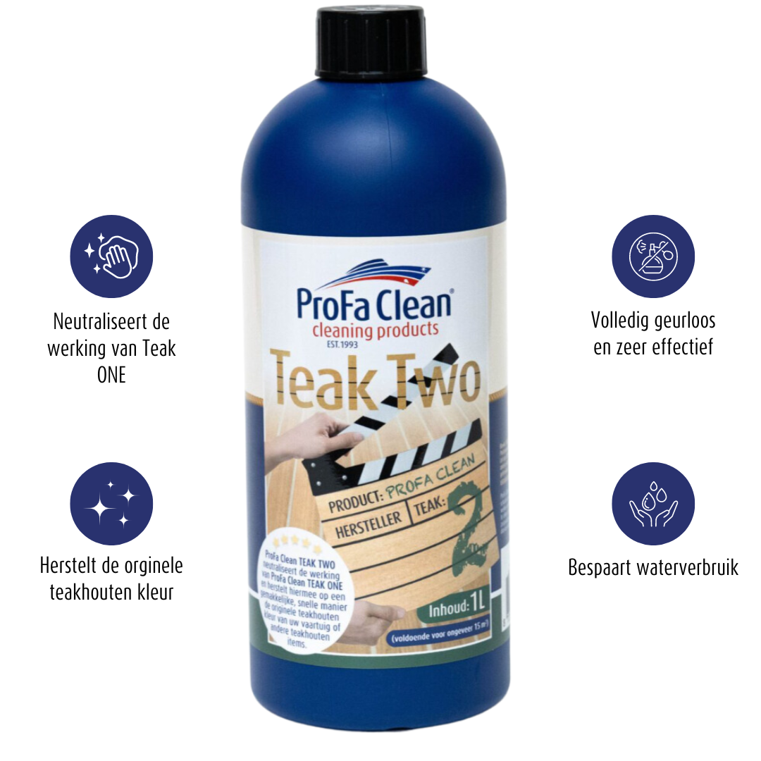 ProFa Clean Teak 1 & 2 Reiniger und Restaurator – 2 × 1 L – Produktansicht 7