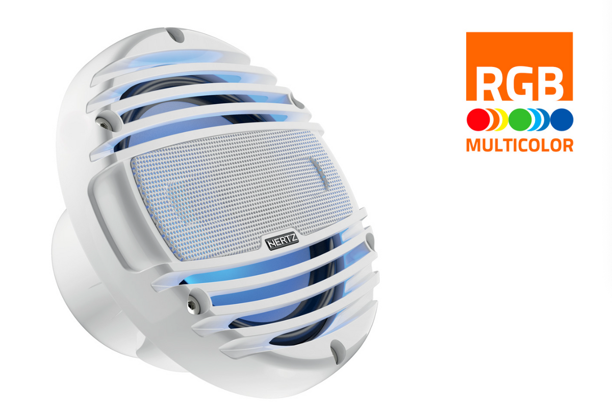Hertz HMX 6.5-LD-TW Marine-Lautsprecher mit RGB-LED – Paar – Produktansicht 1