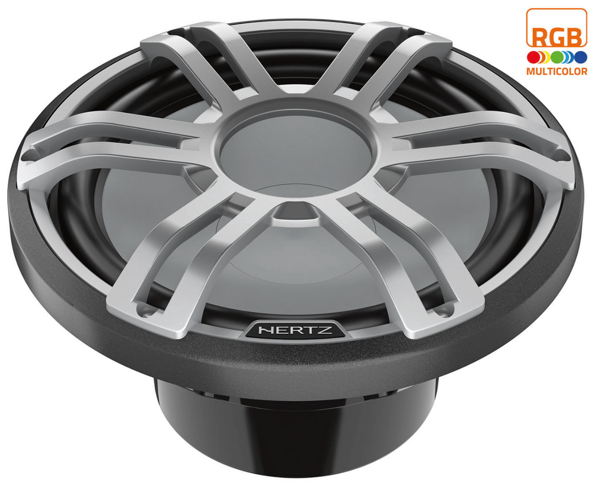 Hertz HMS 12 S4-LD-G Marine-Subwoofer mit RGB-LED – Produktansicht 2