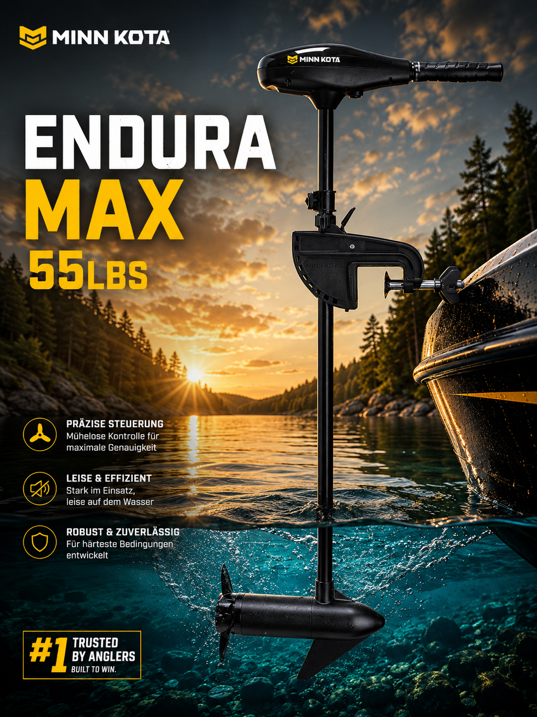 Minn Kota Endura MAX 55 91cm electric outboard