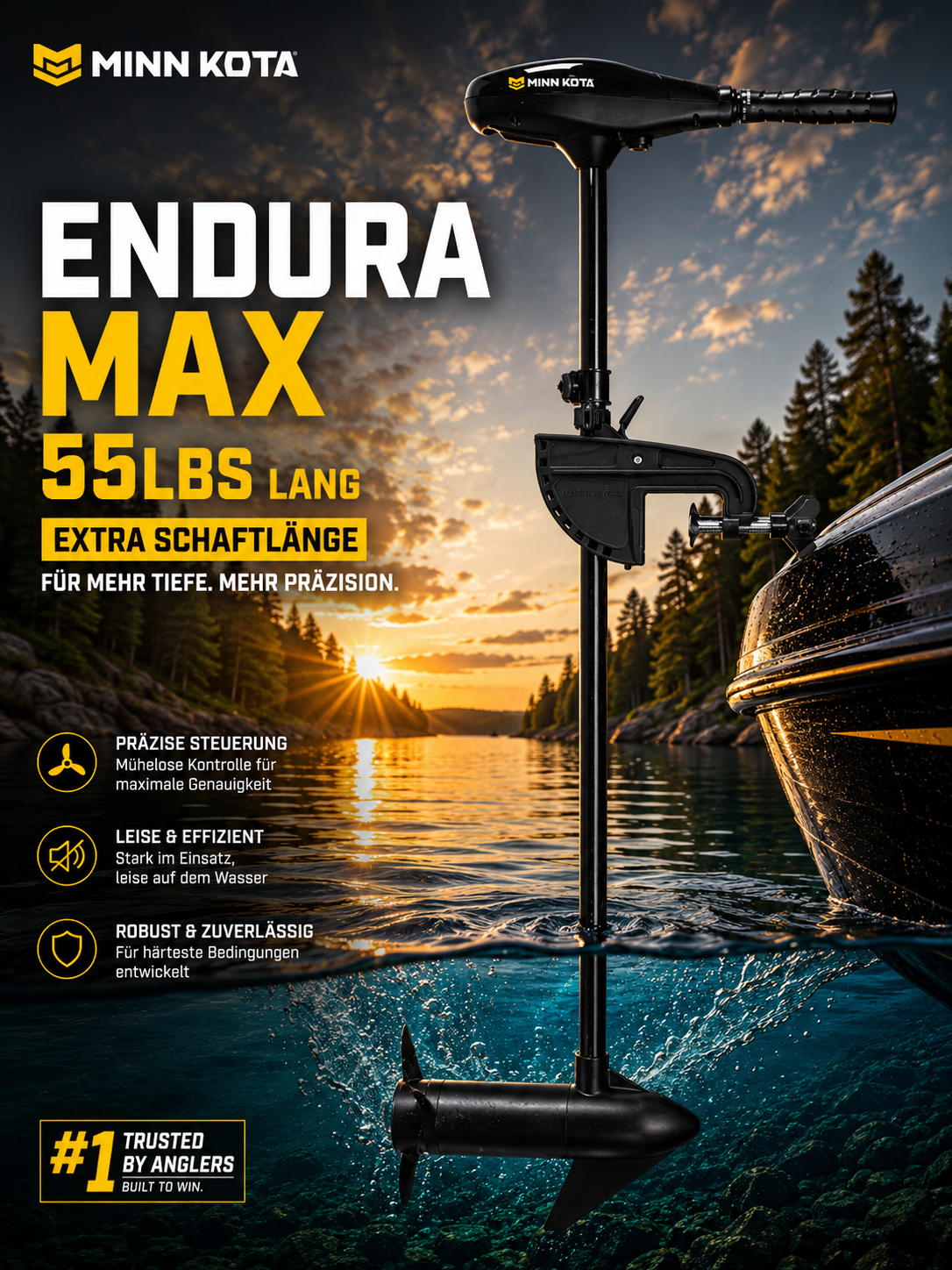 Minn Kota Endura MAX 55 106cm electric outboard