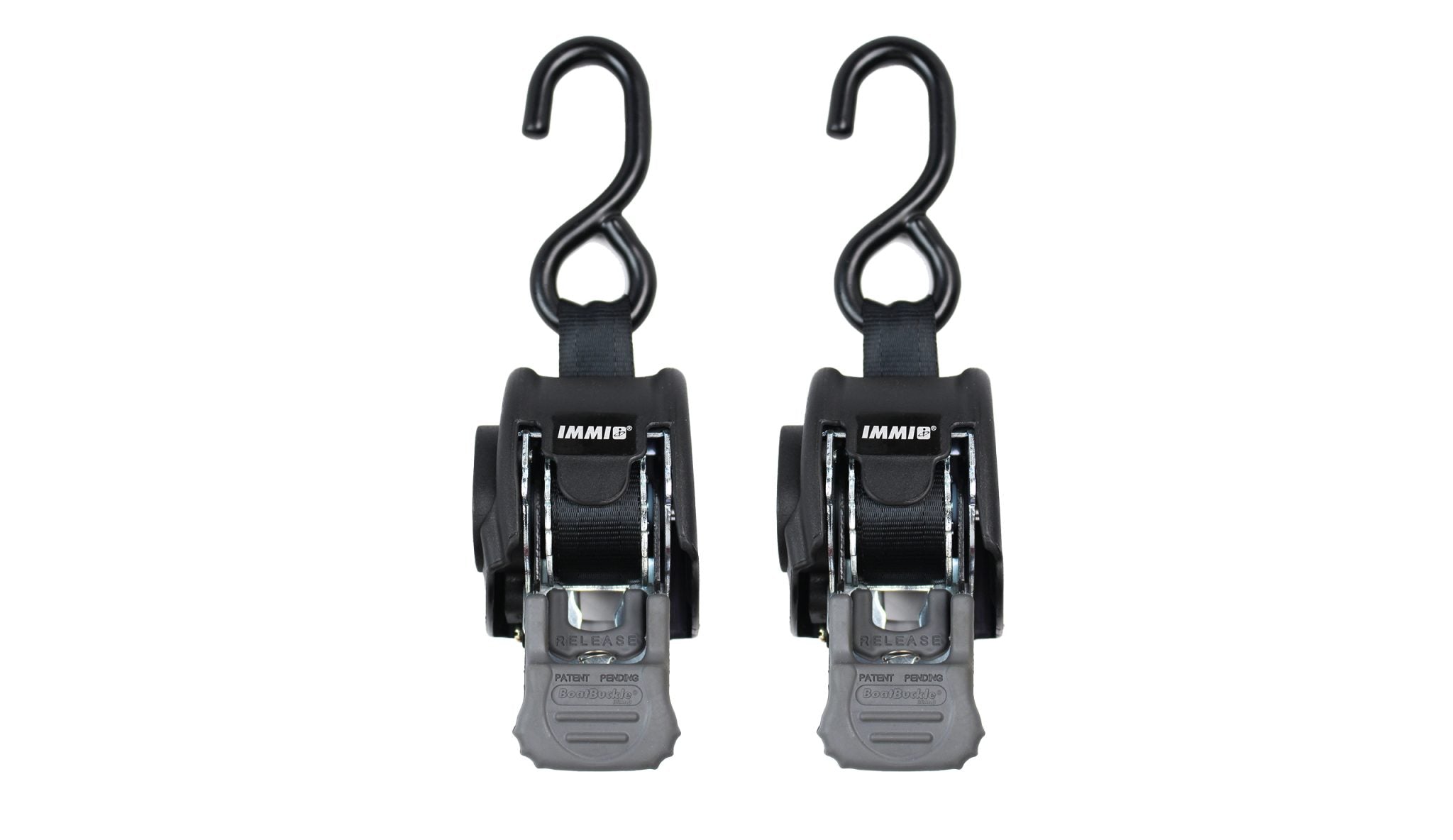 BoatBuckle Mini G3 selbstaufrollende Heck-Zurrgurte, 2 Stück – Ansicht 2