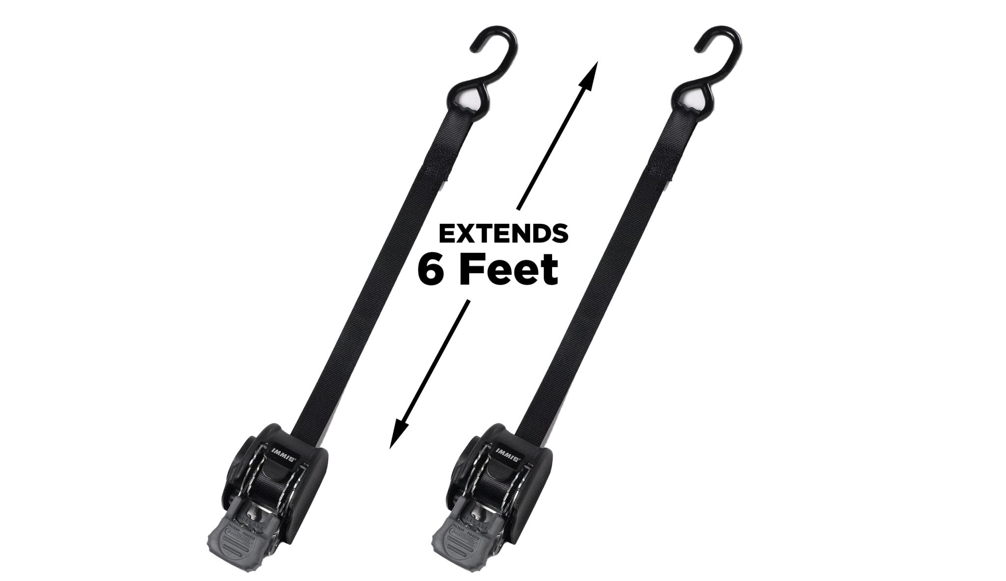 BoatBuckle Mini G3 selbstaufrollende Heck-Zurrgurte, 2 Stück – Ansicht 3