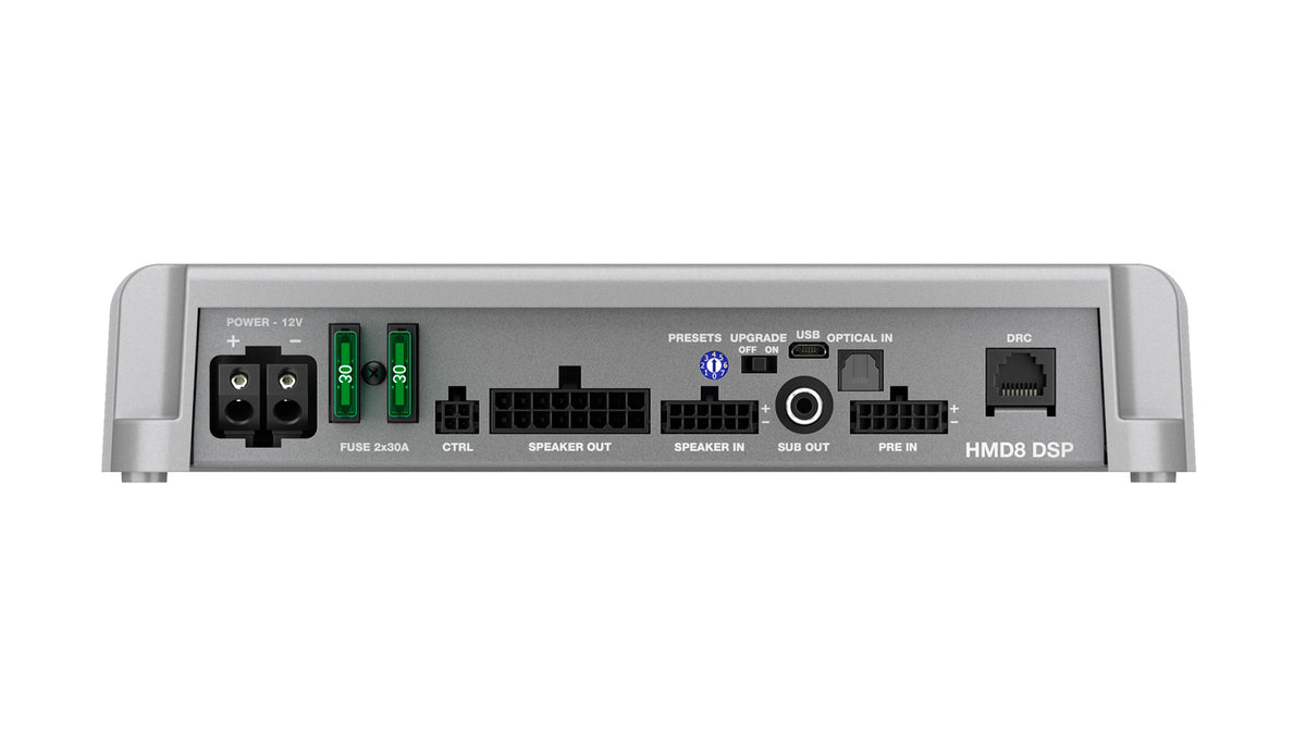 Hertz HMD8 DSP Marine-Verstärker – Produktansicht 3