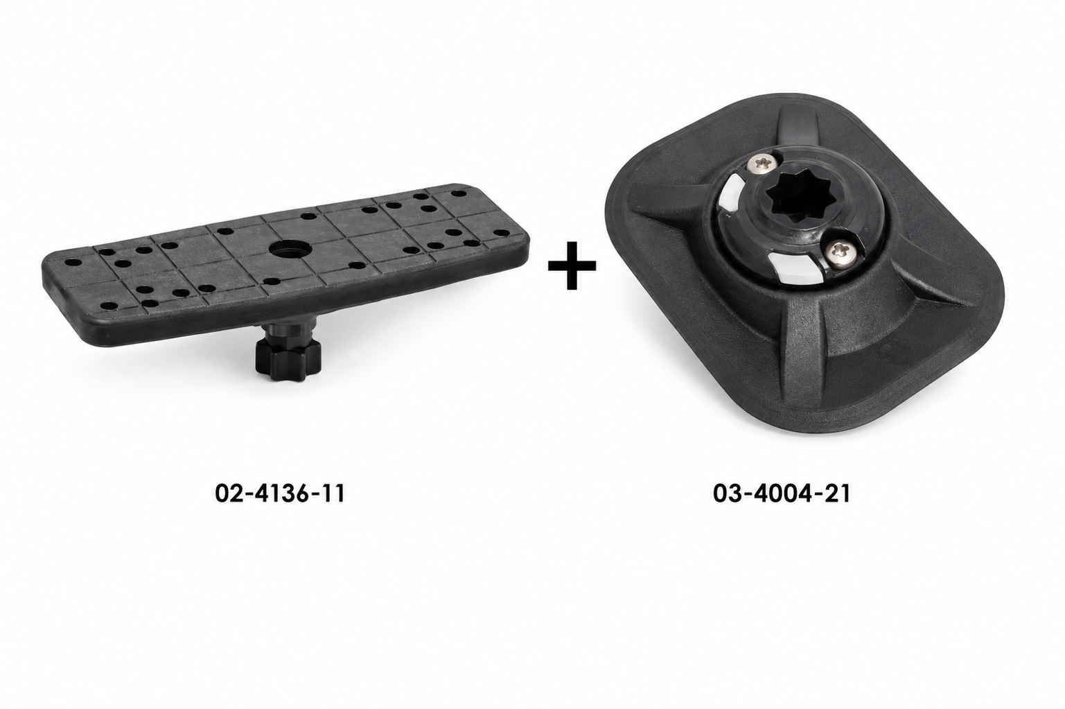 Set: Railblaza Plattform R (160x60mm) fix + Halterung RibPort, Montage: Kleben