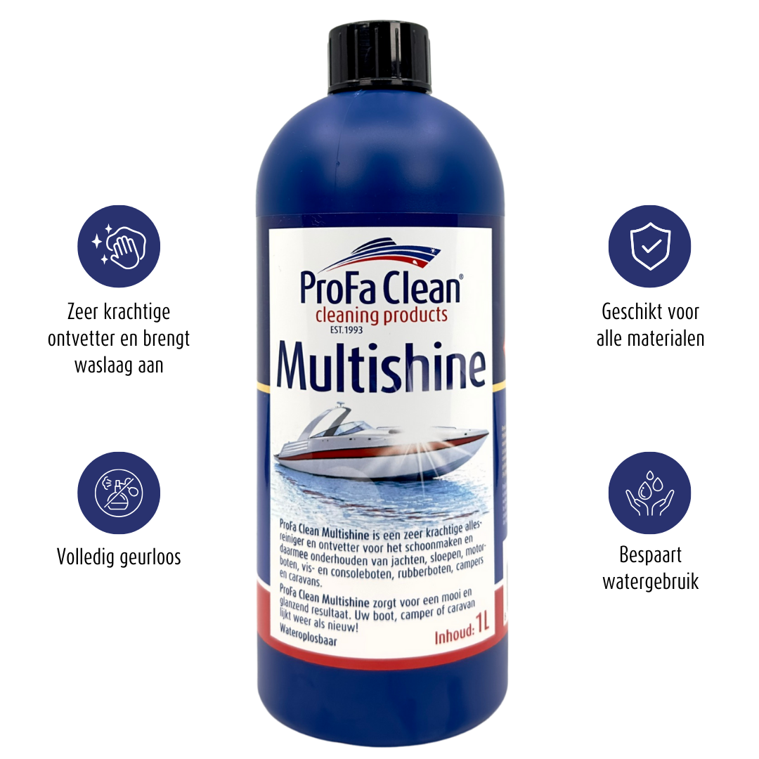 ProFa Clean 3-in-1 Bootsreinigungsset mit Besenbürste – Anwendung am Boot 8
