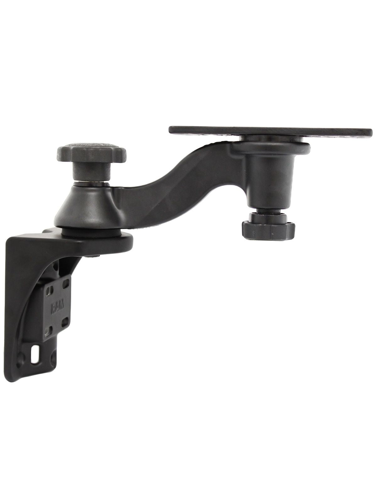 RAM Mounts Schwenkarm mit Universalplatte für Marine-GPS - Vertikal-Basis, Universal-Platte (50,8 x 158,9 mm), Armlänge ca. 150 mm