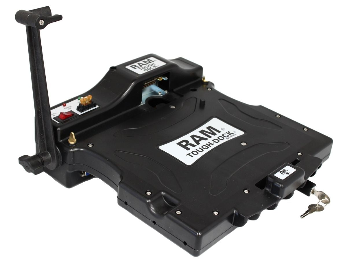 RAM Mounts Tough-Tray Halter mit Schnittstelle für GETAC B300 Laptops - AMPS-Aufnahme – Produktansicht