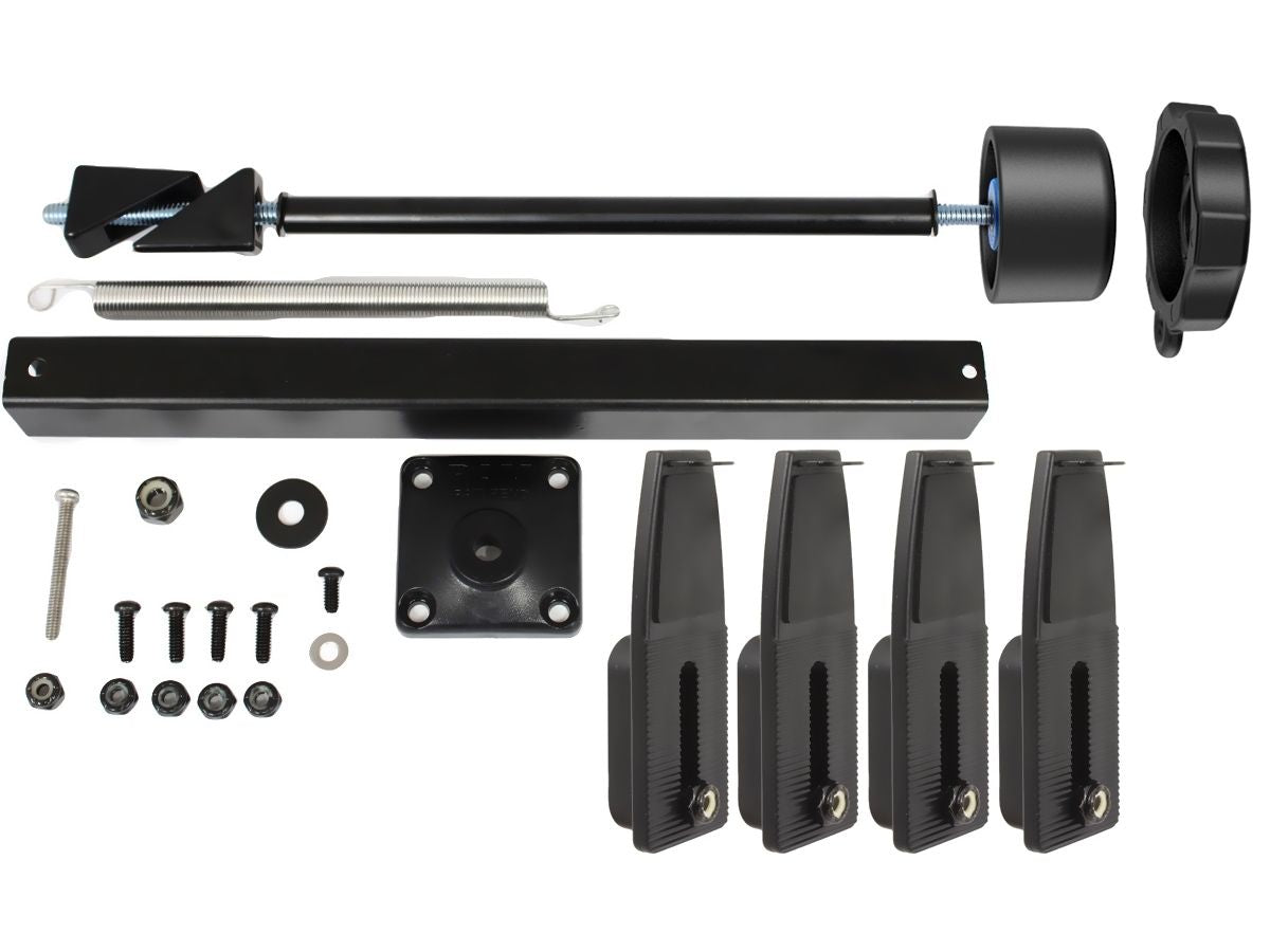 RAM Mounts Secure-N-Motion Sicherungs-Kit für Tough-Tray Halter - Pin-Lock, inkl. 4 flachen Seitenarmen – Produktansicht