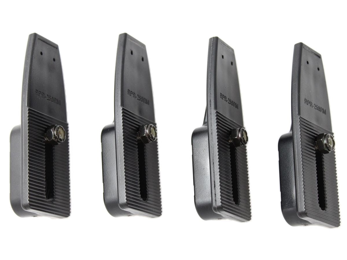 RAM Mounts flache Seitenarme (Rückseite) für Tough-Tray Universal Laptop-Halteschalen - 4 Stück inkl. Befestigungs-Kit (Schraube, Mutter), im Polybeut – Produktansicht