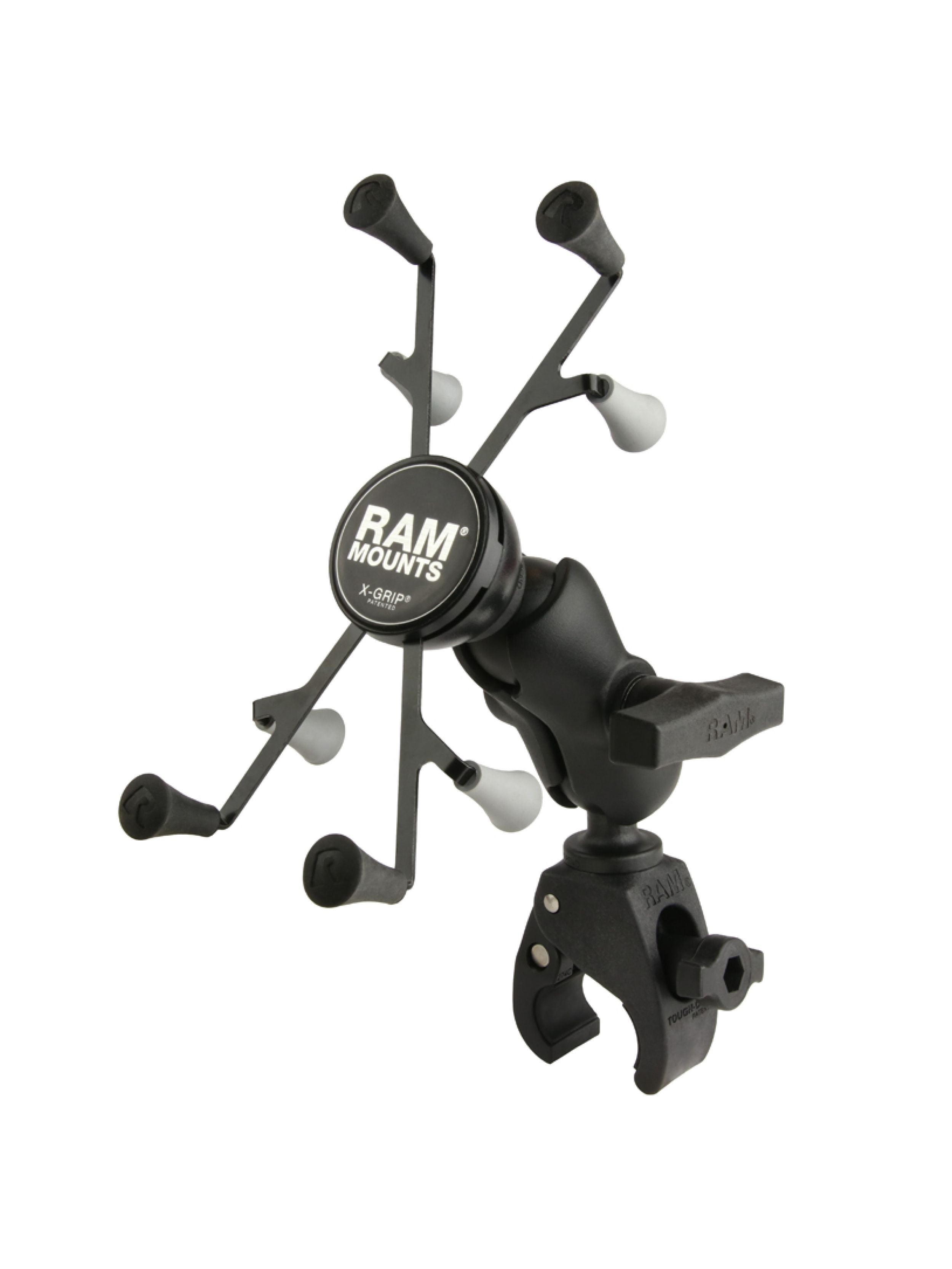 RAM Mounts X-Grip Klemm-Halterung für 7-8 Zoll Tablets - C-Kugel (1,5 Zoll), Tough-Claw klein (Durchmesser 15,9-29,0 mm), kurzer Verbindungsarm (ca. 90 mm) – Produktansicht