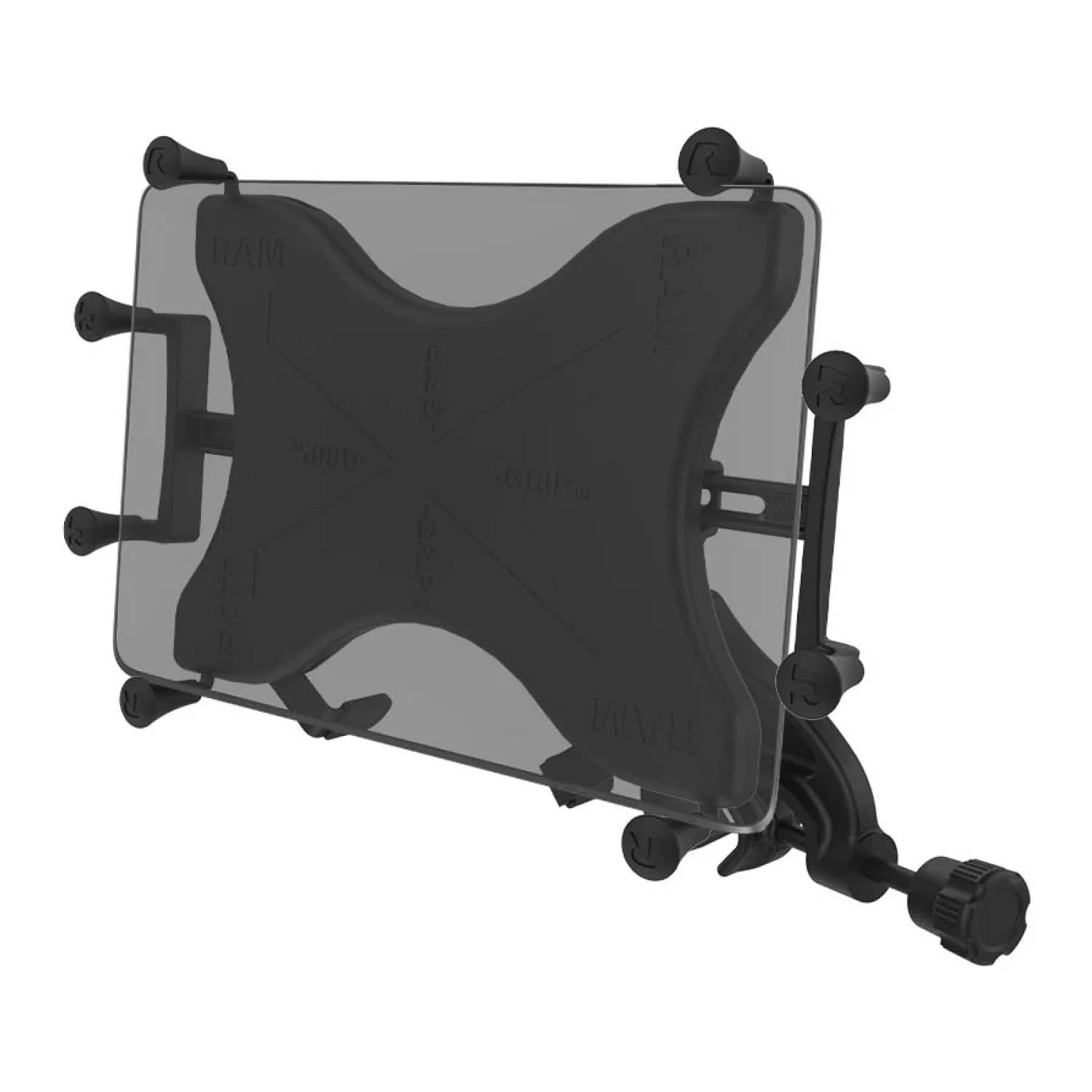 RAM Mounts X-Grip Luftfahrt-Halterung für 9-11 Zoll Tablets - B-Kugel (1 Zoll) - Mittlerer Verbindungsarm (ca. 94,74) - Steuerhornklammer (Klemmbereich 15,87 mm - 31,75 mm) - – Produktansicht