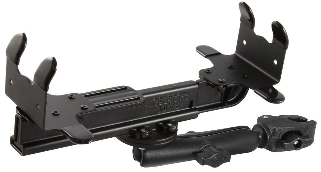 RAM Mounts Tough-Claw Druckerhalterung (Canon BJC-85 u. i80) - B-Kugel (1 Zoll), Tough-Claw klein (Durchmesser 15,9-29,0 mm), langer Verbindungsarm (ca. 150 mm) – Produktansicht