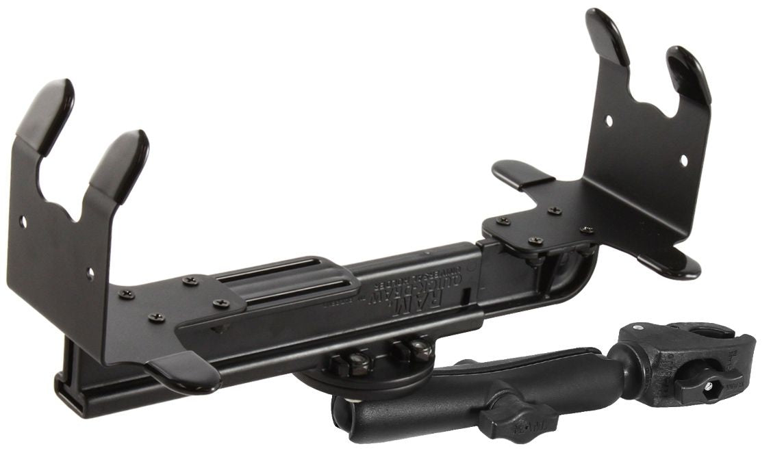 RAM Mounts Tough-Claw Druckerhalterung (HP-450/-470) - B-Kugel (1 Zoll), Tough-Claw klein (Durchmesser 15,9-29,0 mm), langer Verbindungsarm (ca. 150 mm) – Produktansicht