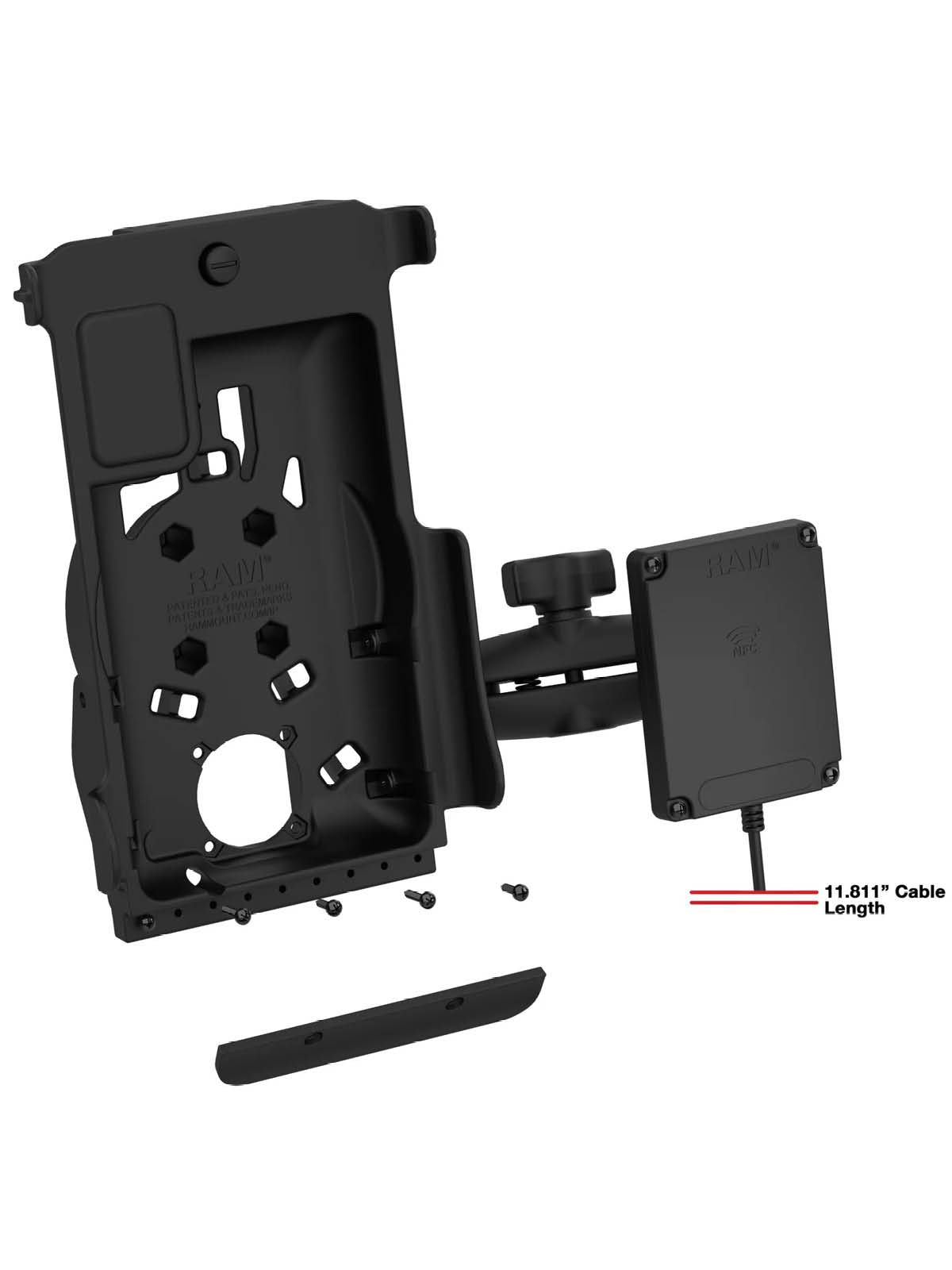 RAM Mounts GDS Tough-Dock Body für Samsung Tab Active3 & Active5 - In IntelliSkin Next Gen Schutzhülle - Mit NFC-Repeater – Produktansicht