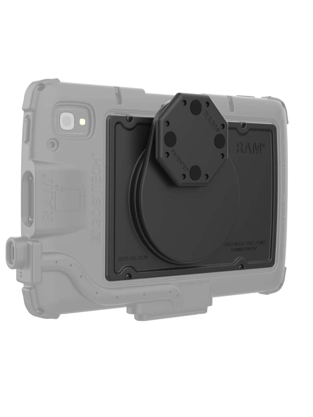 RAM Mounts GDS Uni-Conn Adapterplatte für Zebra ET4x (8 Zoll) Tablets - Schrauben-Set – Produktansicht