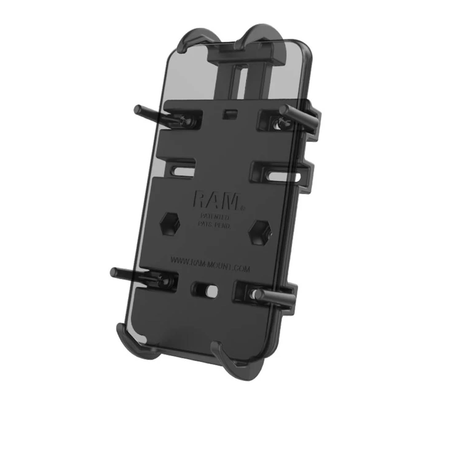 RAM Mounts Quick-Grip Universalhalterung für Smartphones & weitere Geräte - Bis 82,55 mm Breite - 2-Loch AMPS - Schrauben-Set – Produktansicht