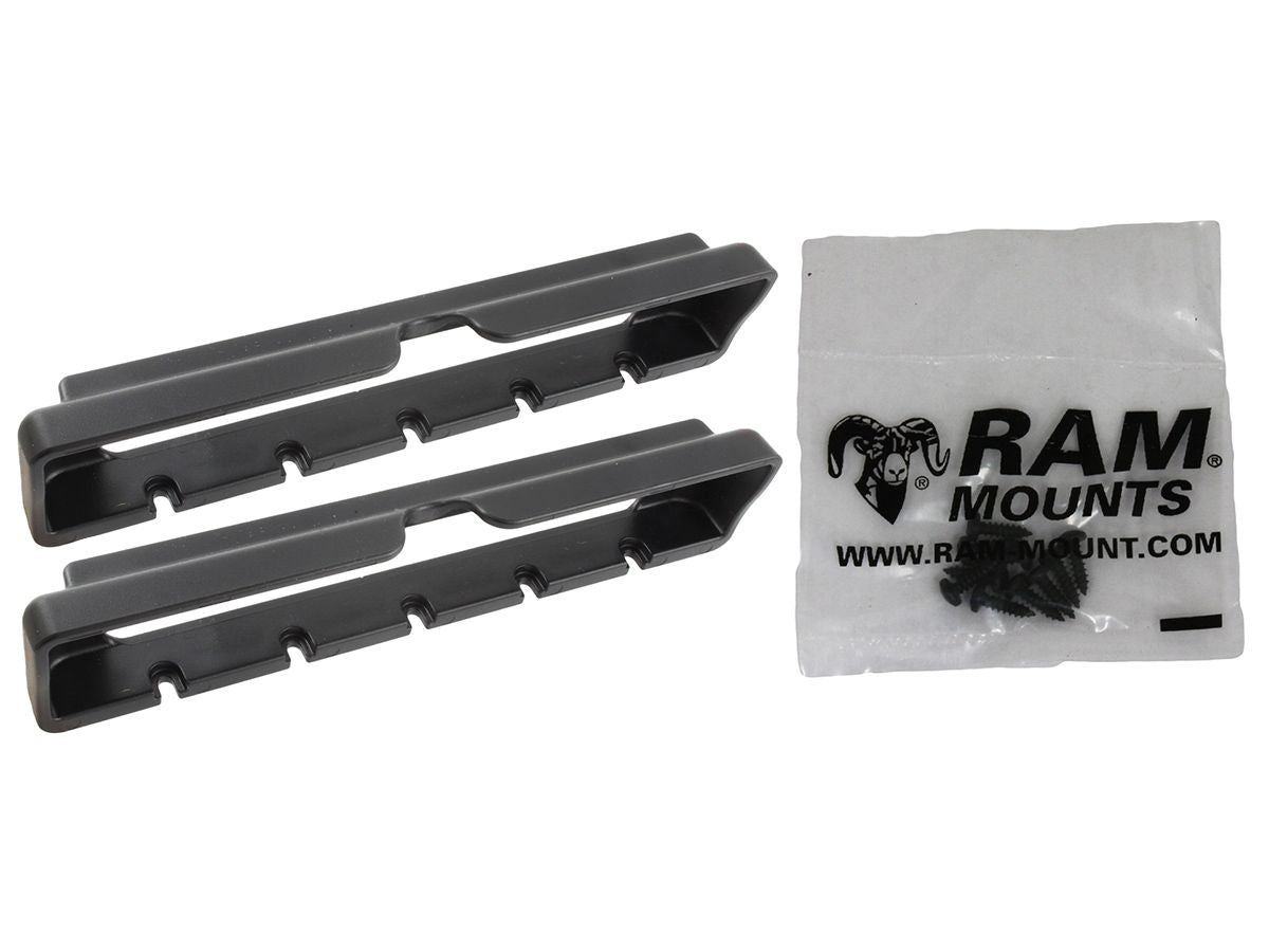RAM Mounts Tab-Tite Endkappen für bis zu 8" Tablets inkl. Apple iPad mini 1-4 (mit & ohne Schutzhüllen) - Schrauben-Set – Produktansicht
