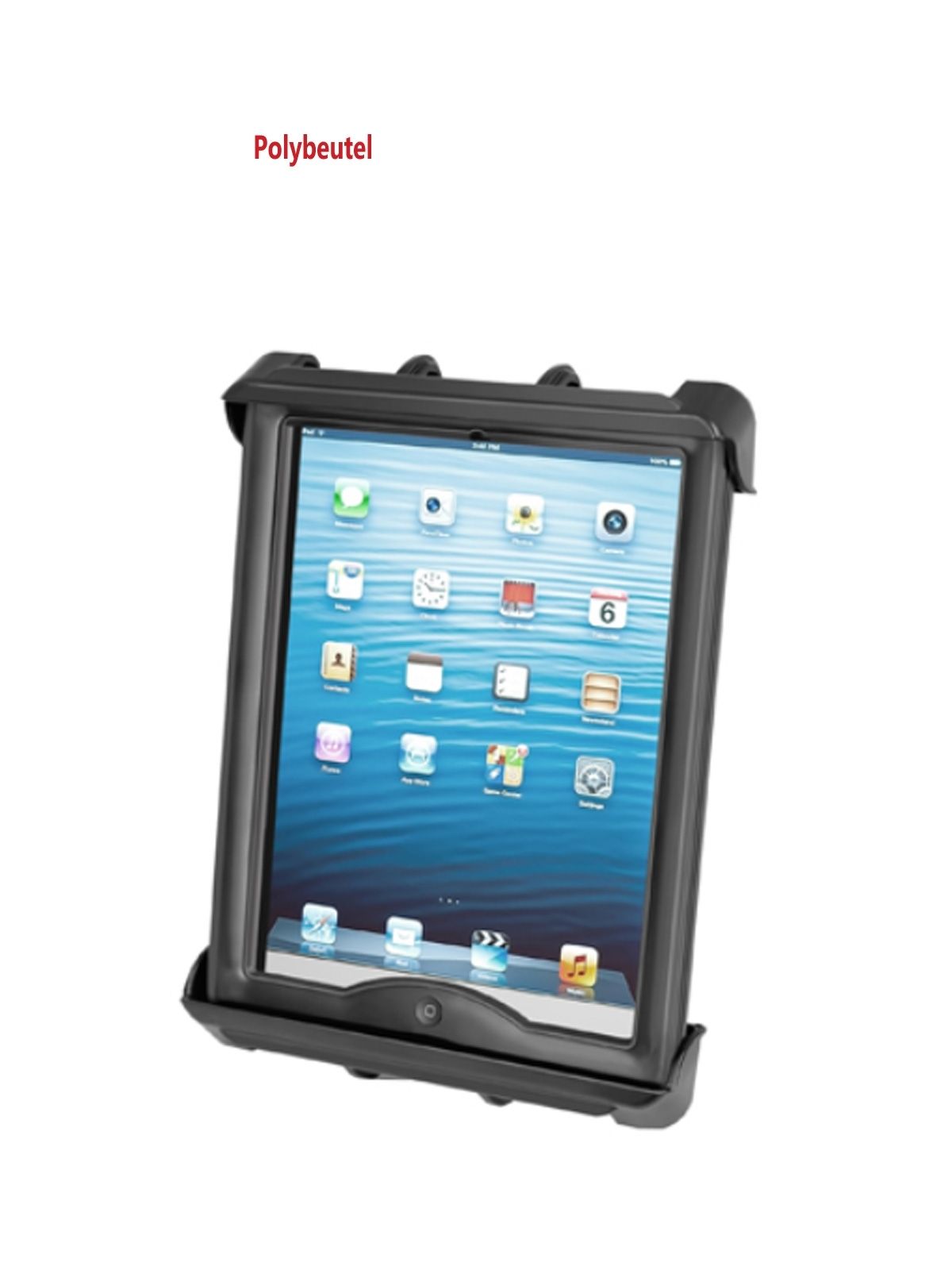 RAM Mounts Tab-Tite Universal Halteschale für bis zu 10 Zoll Tablets inkl. Apple iPad Pro 9.7 (mit & ohne Schutzhüllen) - AMPS-Aufnahme - Schrauben-Set – Produktansicht