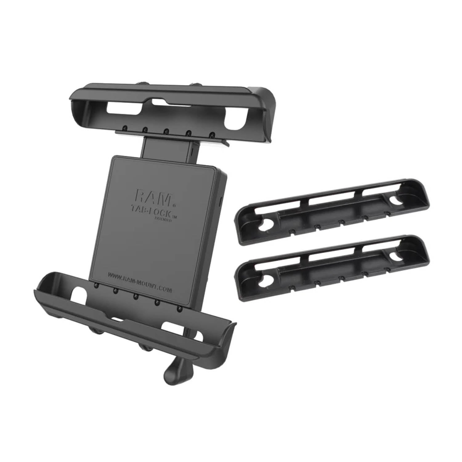 RAM Mounts Tab-Lock (Schlüsselverriegelung) Universal Halteschale für bis zu 10 Zoll Tablets - AMPS-Aufnahme - Schrauben-Set – Produktansicht