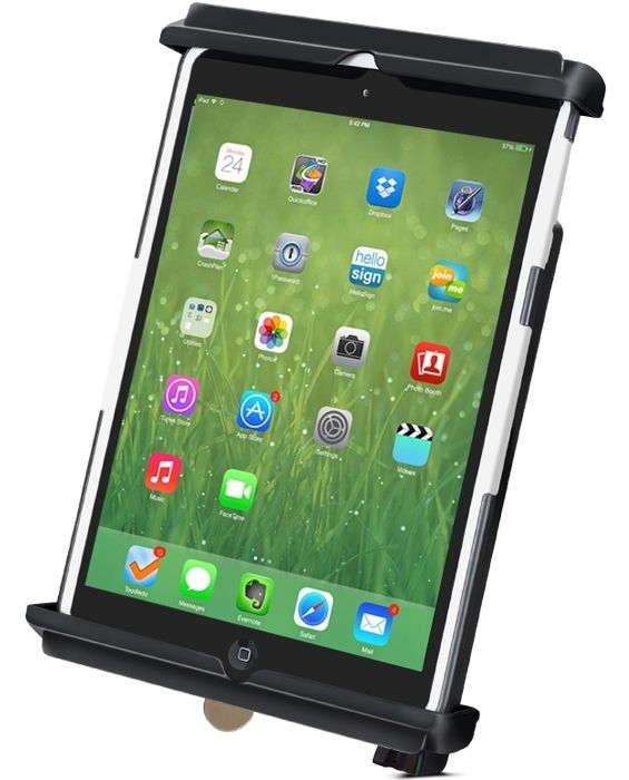 RAM Mounts Tab-Lock (Schlüsselverriegelung) Universal Halteschale für Tablets bis zu 8 Zoll (mit & ohne Schutzhüllen) - AMPS - Schrauben-Set – Produktansicht