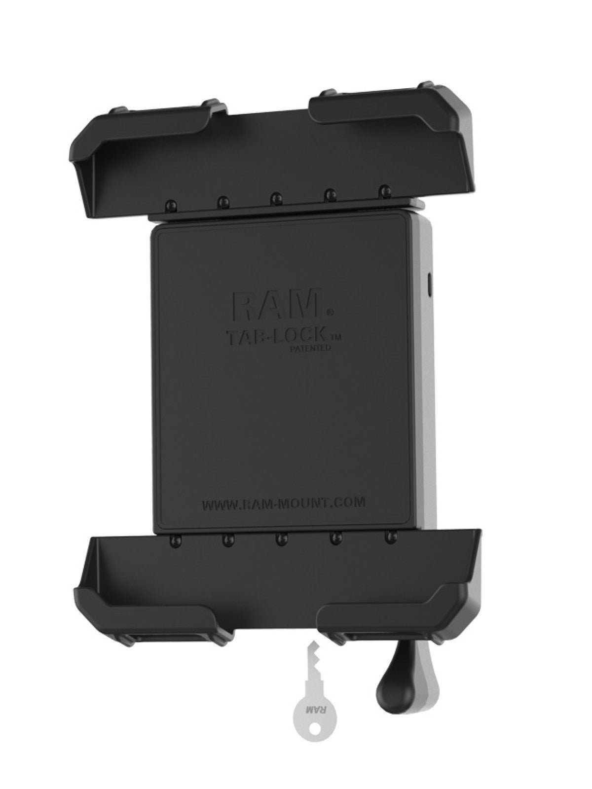 RAM Mounts Tab-Lock (Schlüsselverriegelung) Universal Halteschale für 10-10.5 Zoll Tablets (mit & ohne Schutzhüllen) - AMPS - Schrauben-Set – Produktansicht