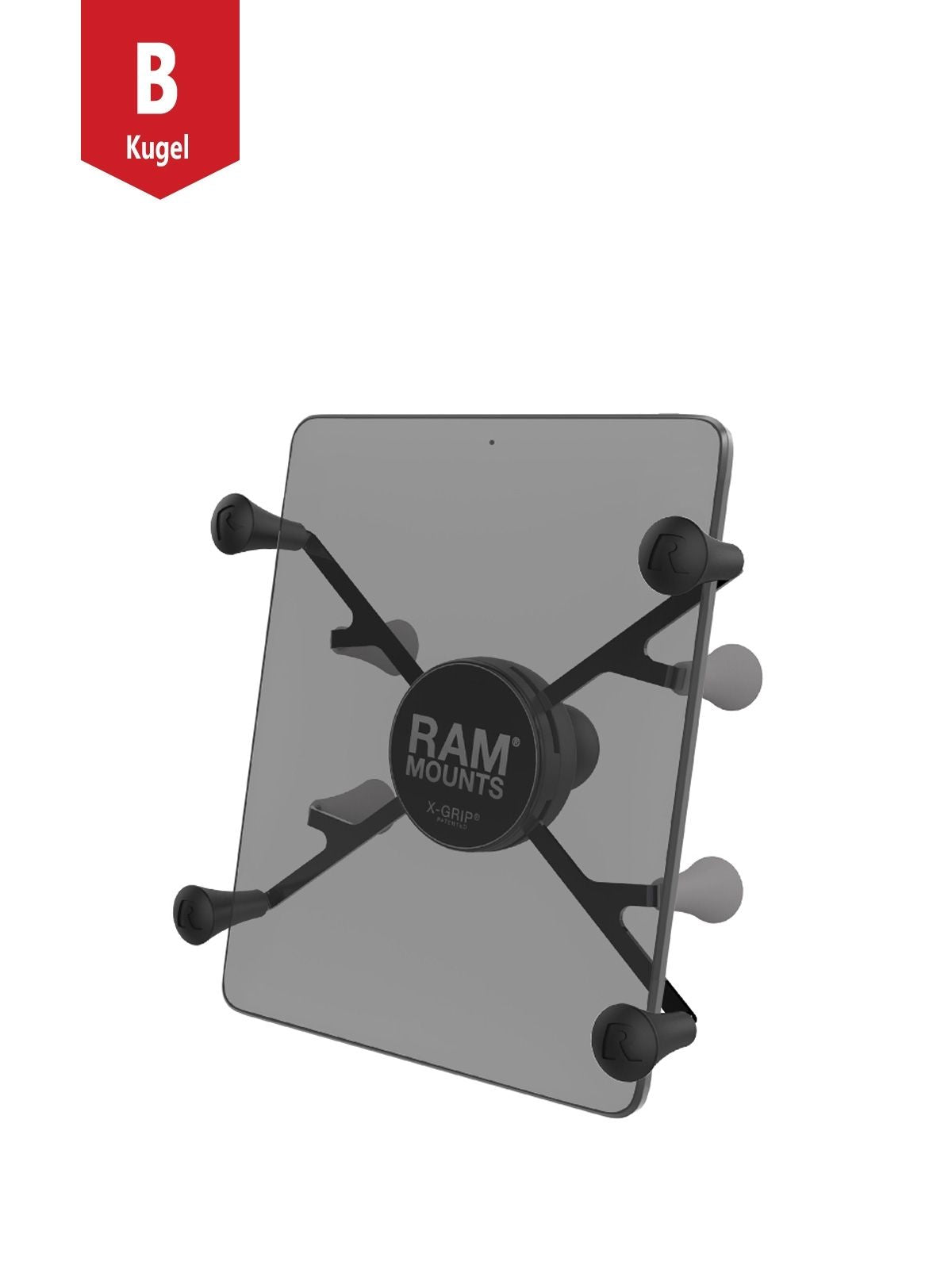 RAM Mounts X-Grip Halteklammer für Tablets (7-8 Zoll) - B-Kugel (1 Zoll) – Produktansicht