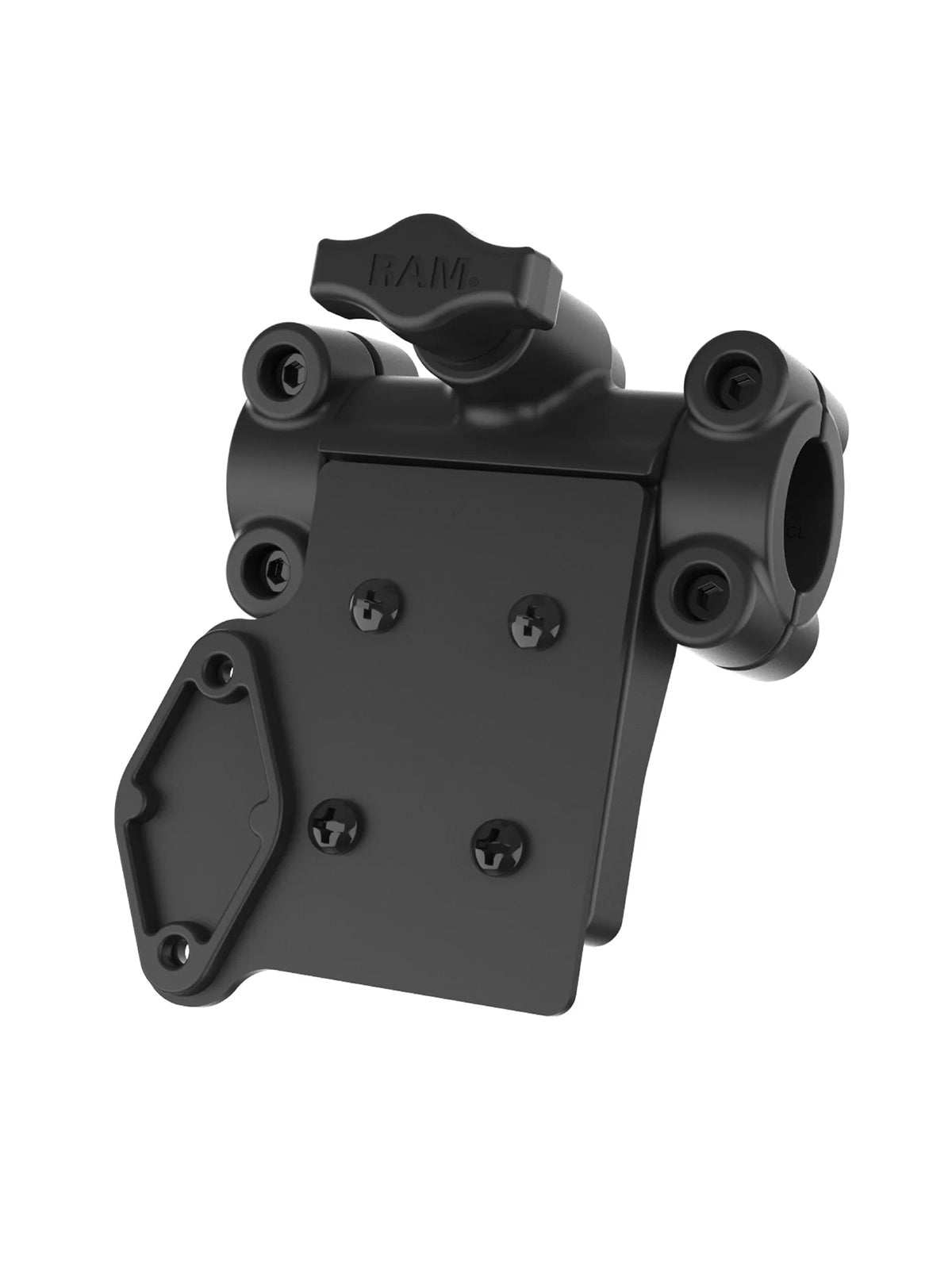 RAM Mounts Drehgelenk-Befestigung mit 2-Loch AMPS Aufnahme für Tough-Bar™ – Produktansicht