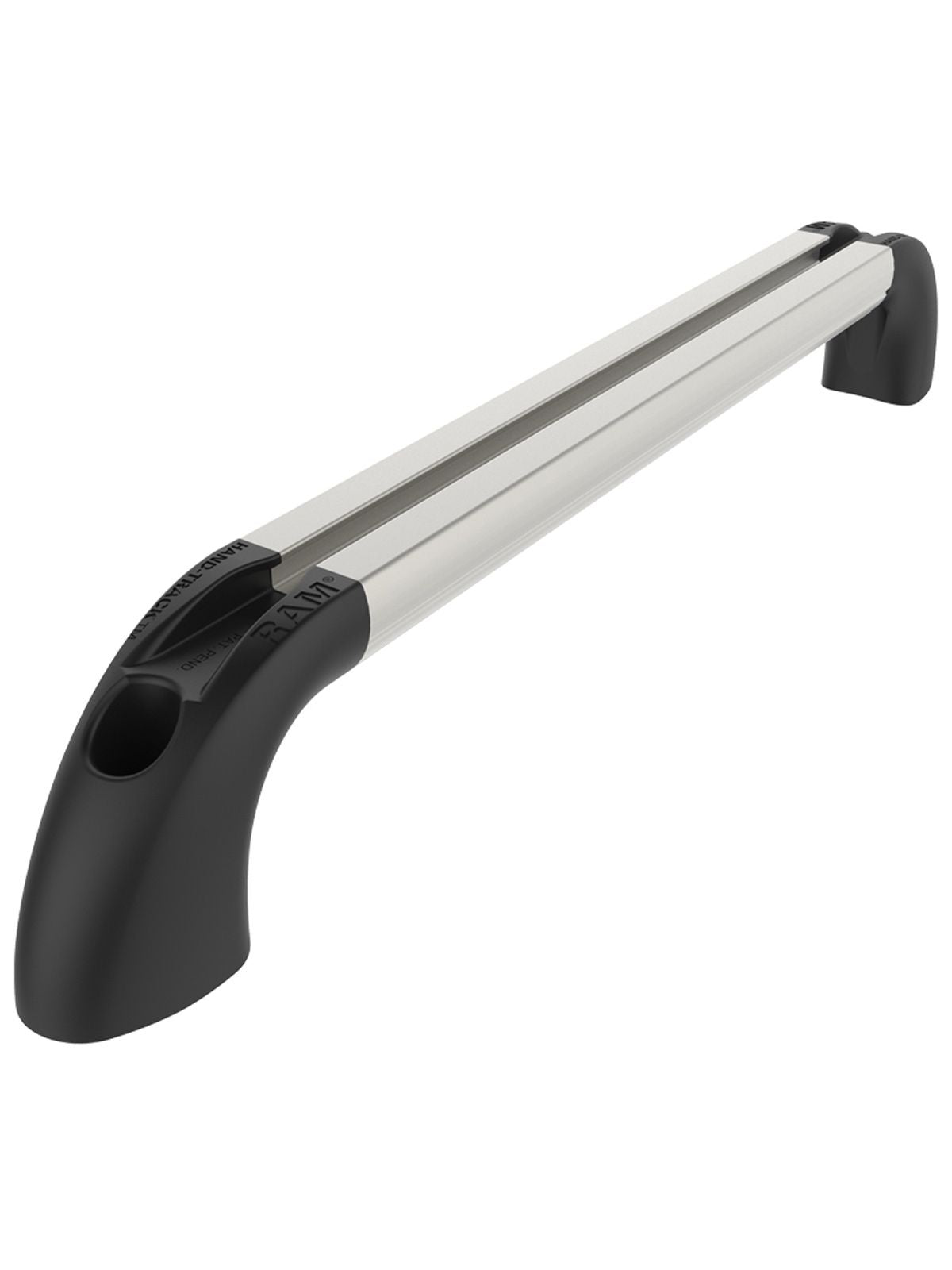 RAM Mounts Hand-Track Aluminium-Schiene inkl. gebogener Endkappen - Innenlänge 254 mm (10 Zoll), eloxiert – Produktansicht