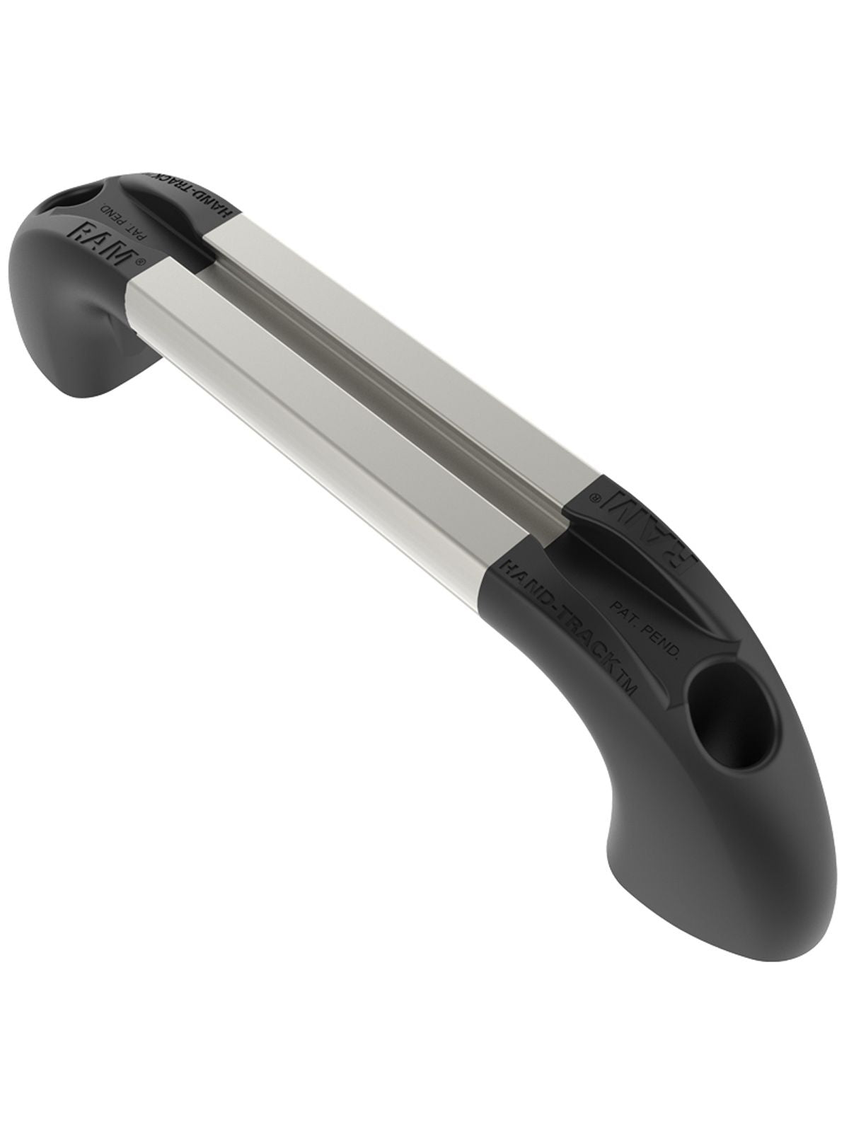 RAM Mounts Hand-Track Aluminium-Schiene inkl. gebogener Endkappen - Innenlänge 101,6 mm (4 Zoll), eloxiert – Produktansicht