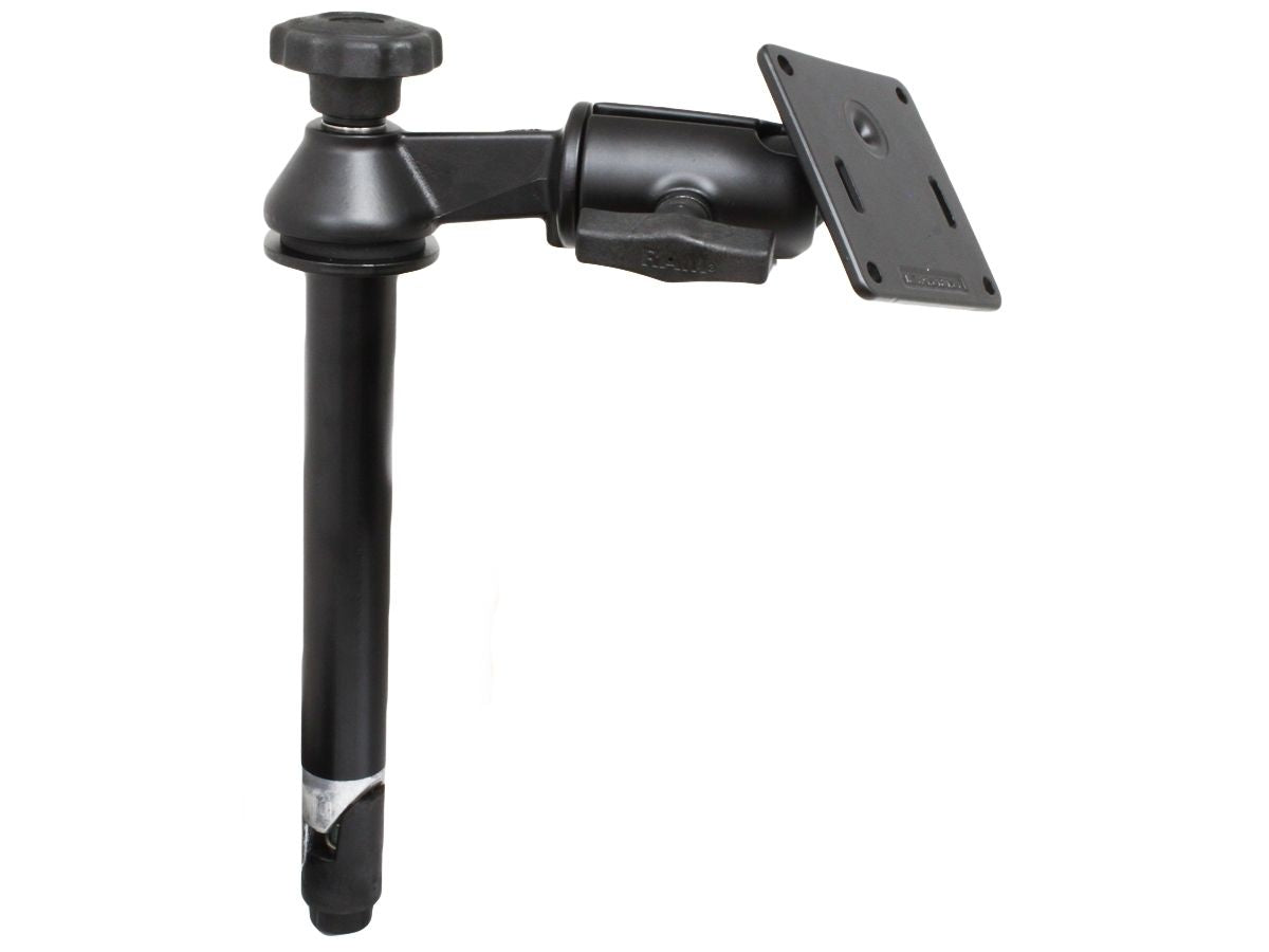 RAM Mounts Schwenkarm mit Tele-Pole (ca. 200 mm) - Octagon-Verbindungsarm, VESA-Platte (75 x75 mm Lochraster), C-Kugel (1,5 Zoll) – Produktansicht